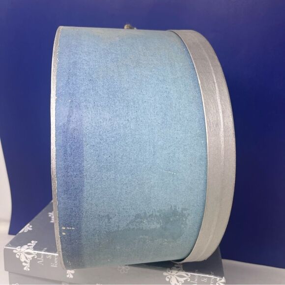 Jordan Marsh Company Blue Hat Box Vintage Collectables - Picture 7 of 9